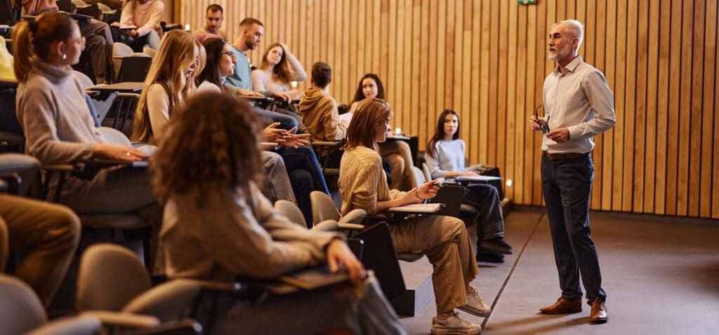 Image for Chapter 35 VA Benefits, showing young adults receiving education in a classroom through the Chapter 35 benefits for dependents.