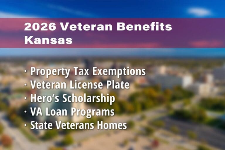 Featured image for Kansas Veteran benefits: Kansas Disabled Veteran Property Tax Exemption, Kansas Veteran License Plates, Kansas Hero's Scholarship, Kansas VA Loan Programs, Veterans Homes in Kansas